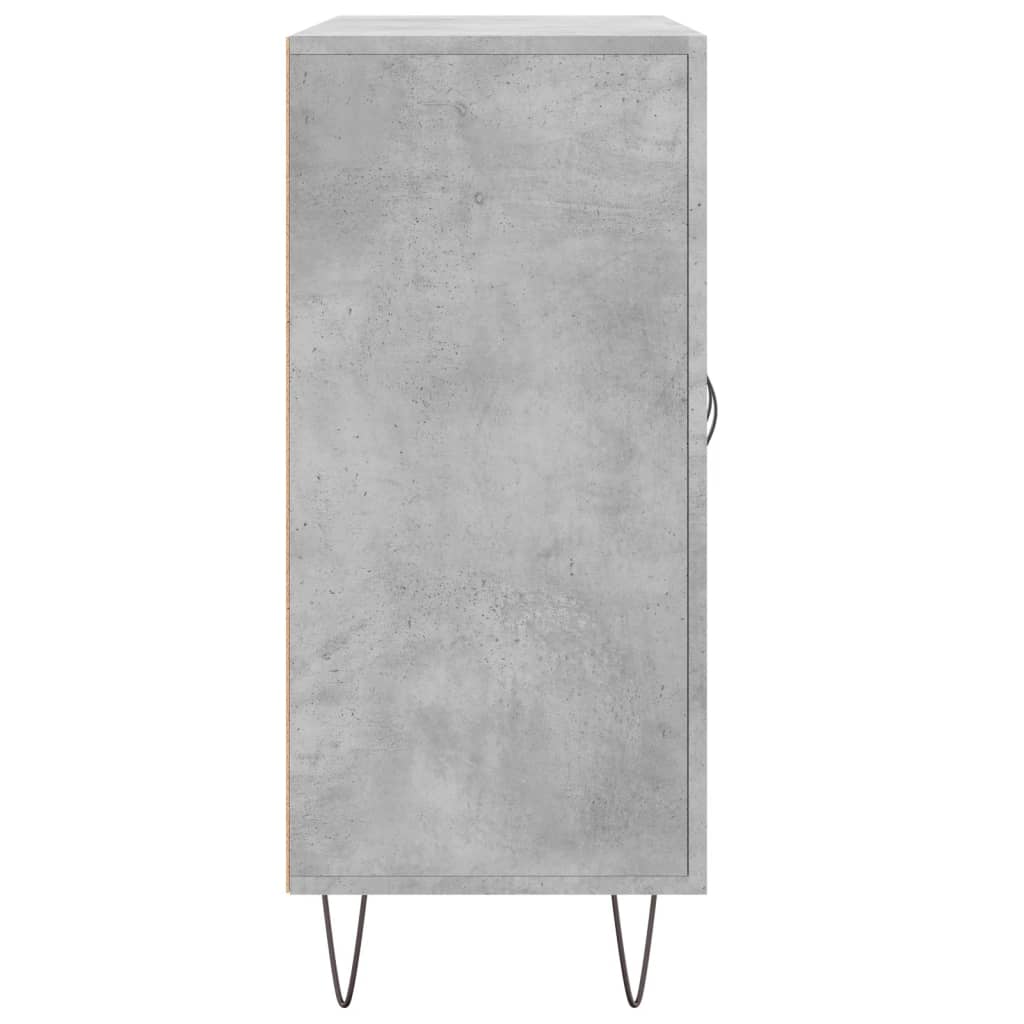 Komoda siva boja betona 90x34x80 cm od konstruiranog drva