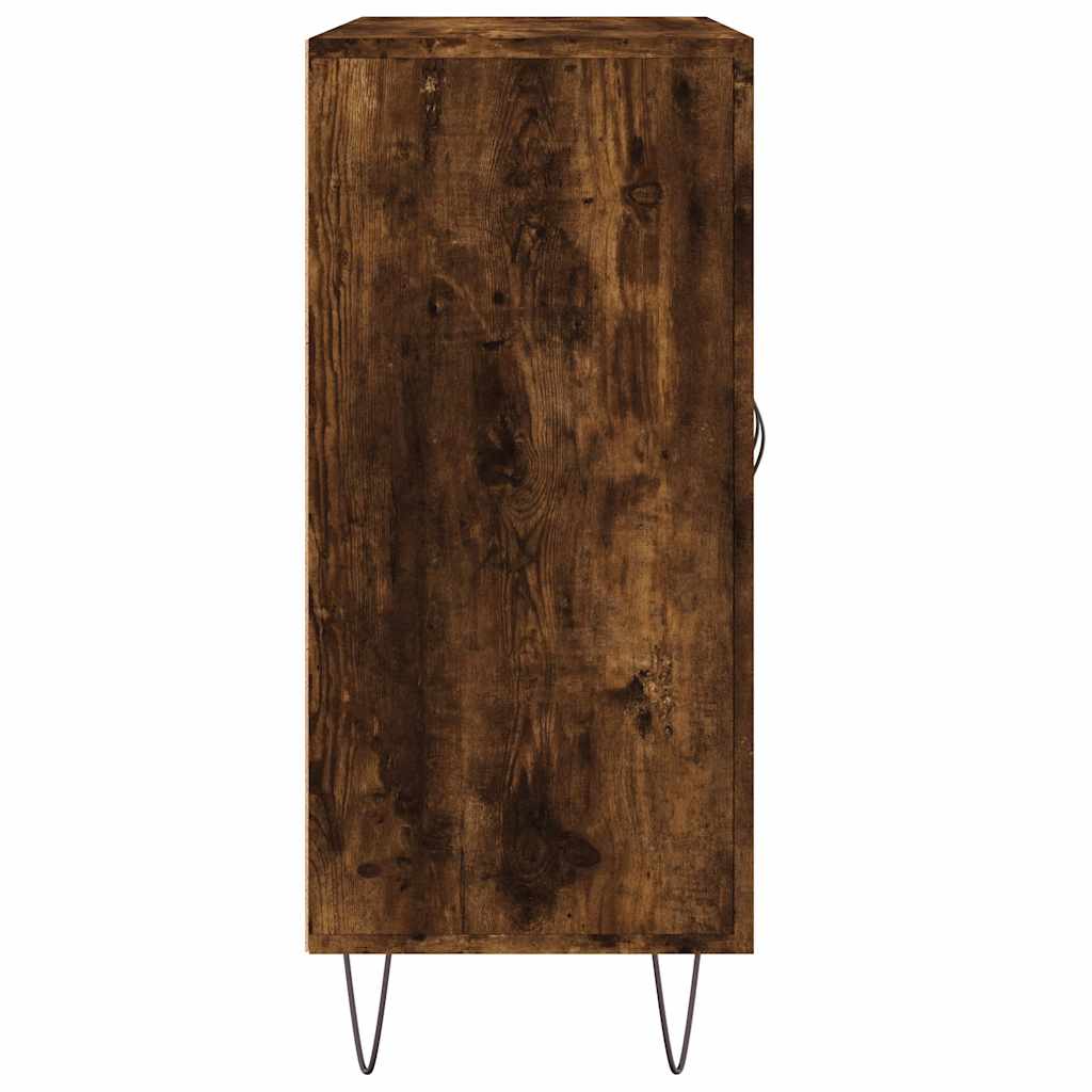Komoda boja dimljenog hrasta 90 x 34 x 80 cm konstruirano drvo