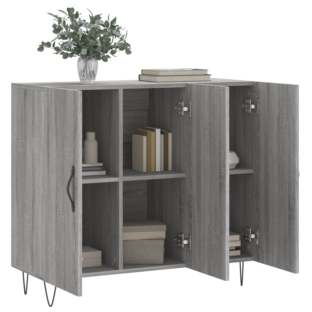 Komoda boja hrasta sonome 90 x 34 x 80 cm konstruirano drvo