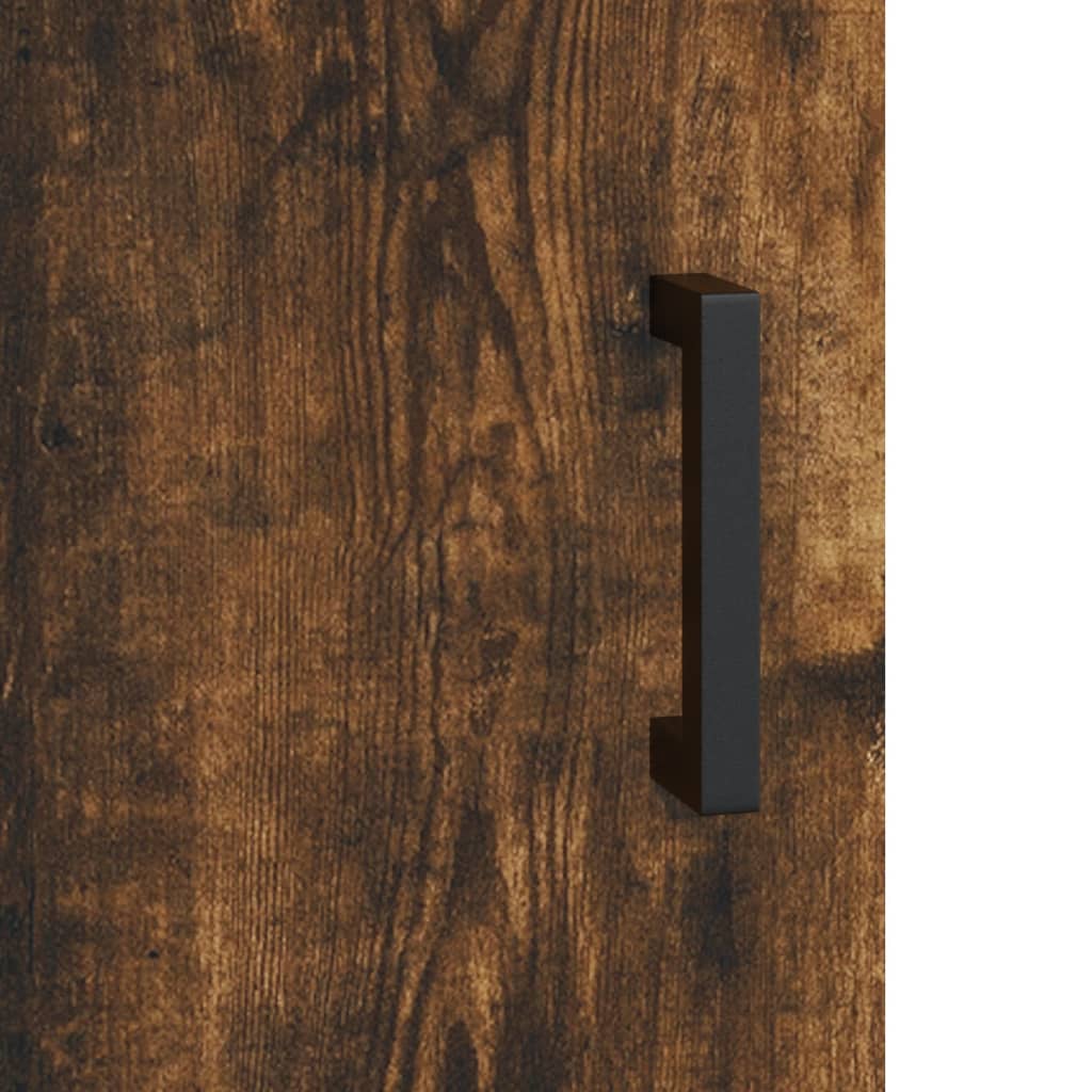 Komoda boja dimljenog hrasta 90 x 34 x 80 cm konstruirano drvo