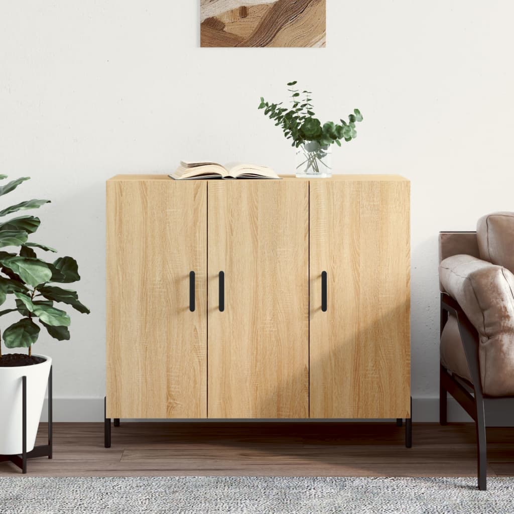 Komoda boja hrasta sonome 90x34x80 cm od konstruiranog drva
