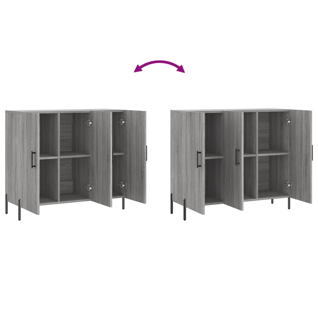 Komoda boja hrasta sonome 90 x 34 x 80 cm konstruirano drvo