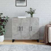 Komoda siva boja betona 90x34x80 cm od konstruiranog drva