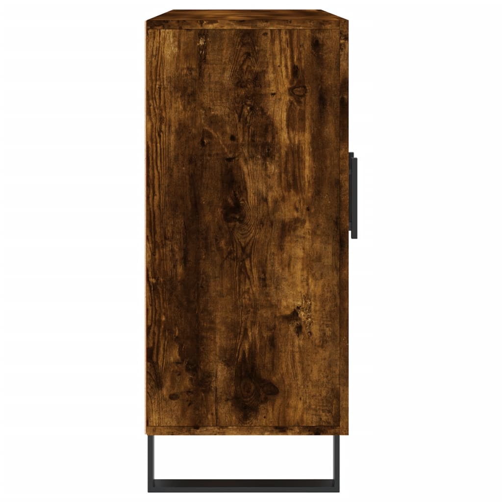 Komoda boja dimljenog hrasta 90 x 34 x 80 cm konstruirano drvo