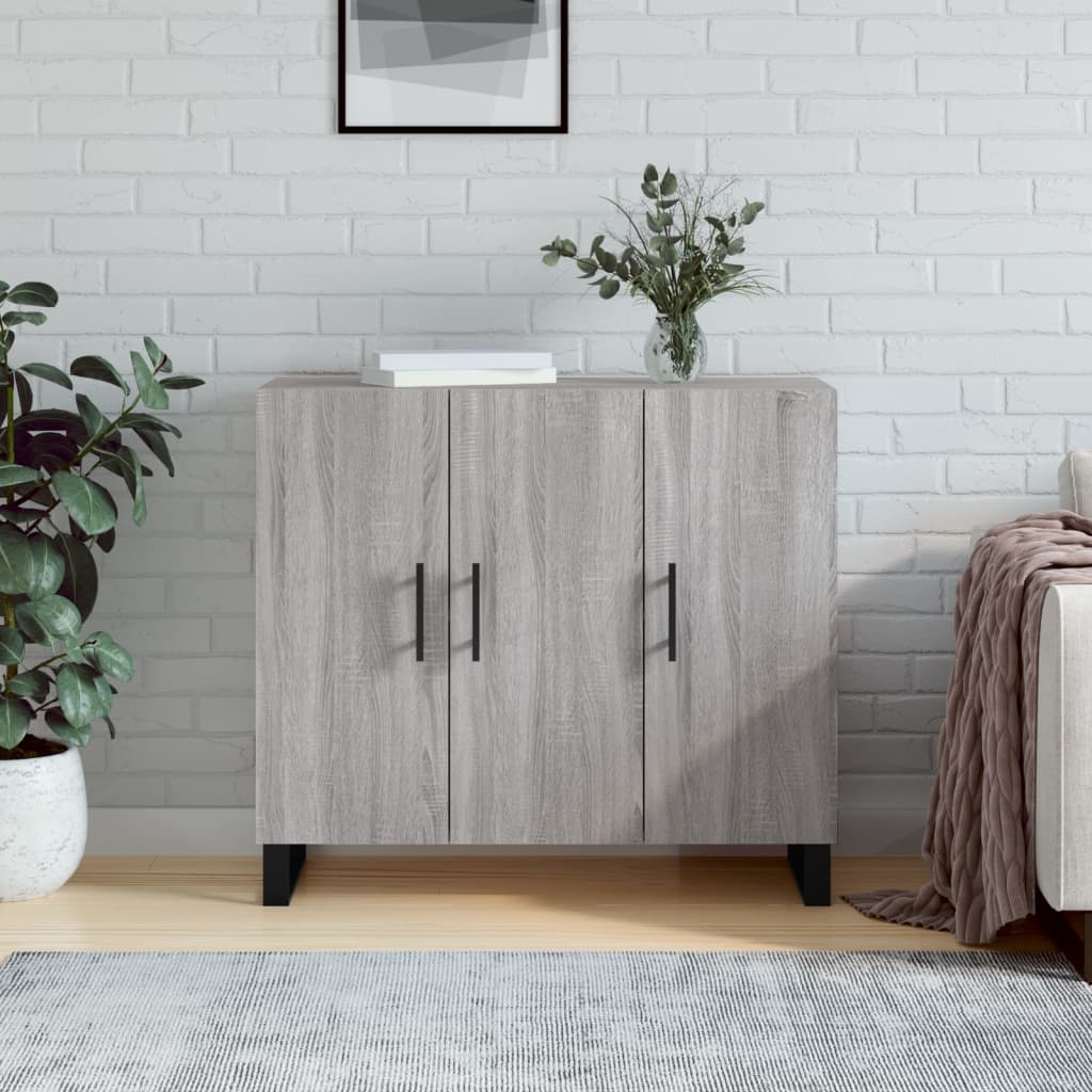 Komoda boja hrasta sonome 90 x 34 x 80 cm konstruirano drvo