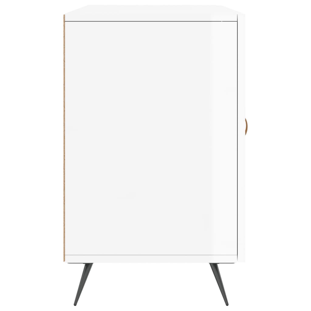 Komoda sjajna bijela 100x36x60 cm od konstruiranog drva