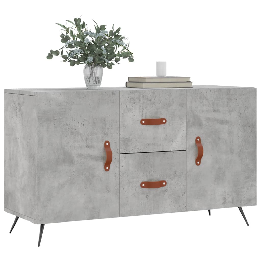 Komoda siva boja betona 100x36x60 cm od konstruiranog drva