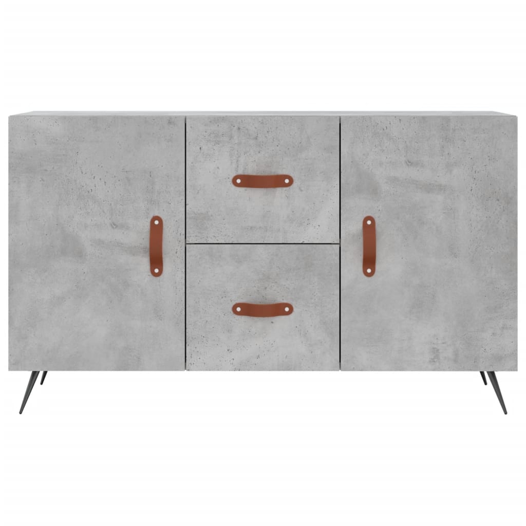 Komoda siva boja betona 100x36x60 cm od konstruiranog drva