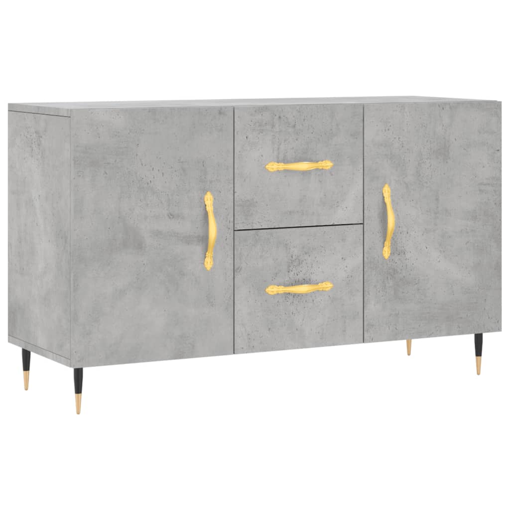 Komoda siva boja betona 100x36x60 cm od konstruiranog drva