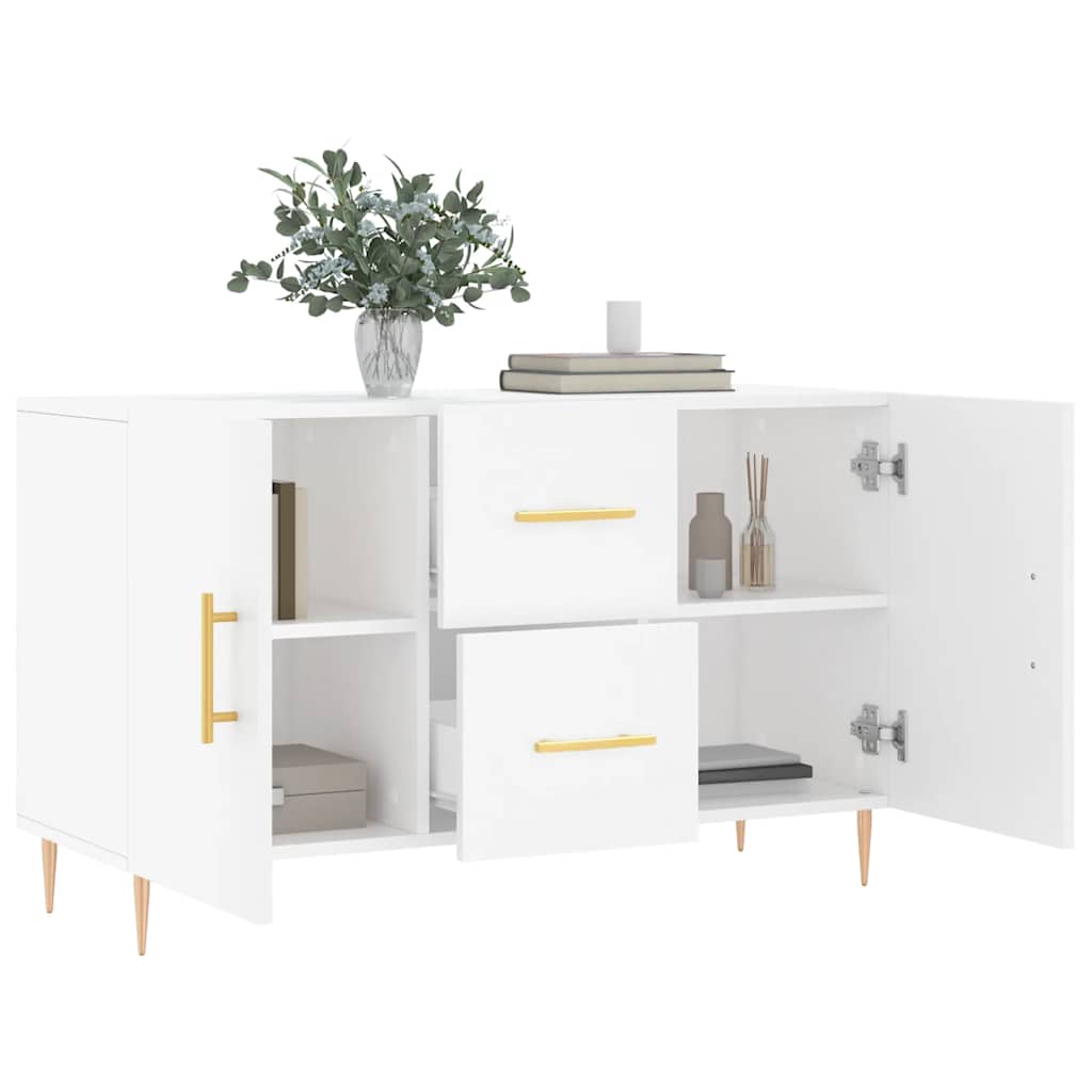 Komoda bijela 100x36x60 cm od konstruiranog drva