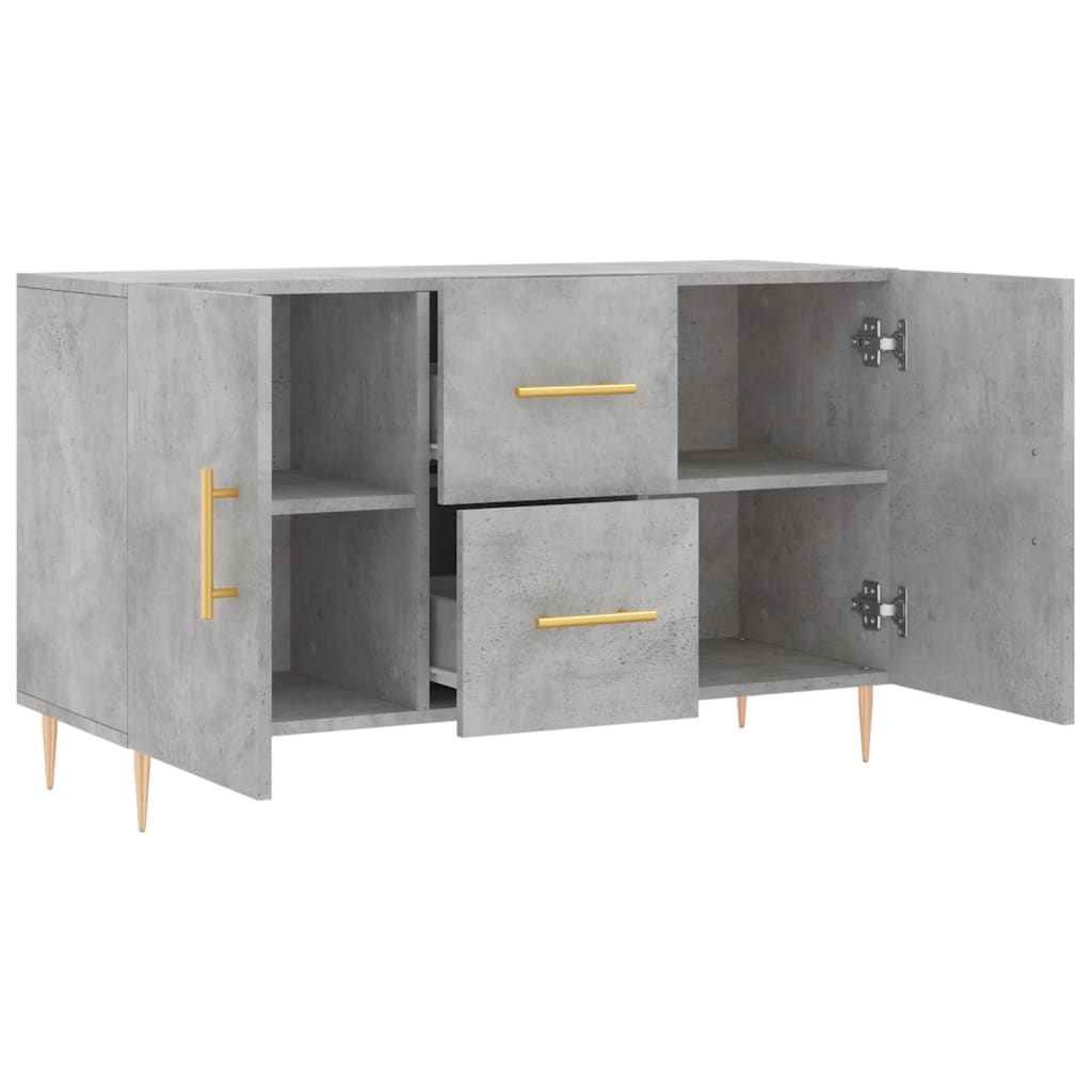 Komoda siva boja betona 100x36x60 cm od konstruiranog drva