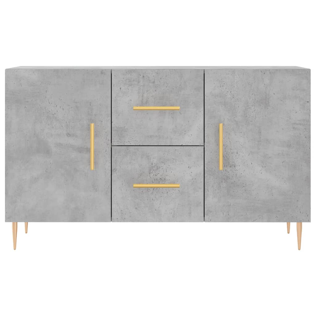 Komoda siva boja betona 100x36x60 cm od konstruiranog drva