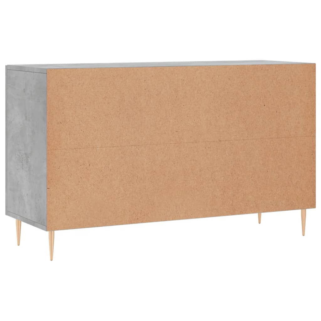 Komoda siva boja betona 100x36x60 cm od konstruiranog drva