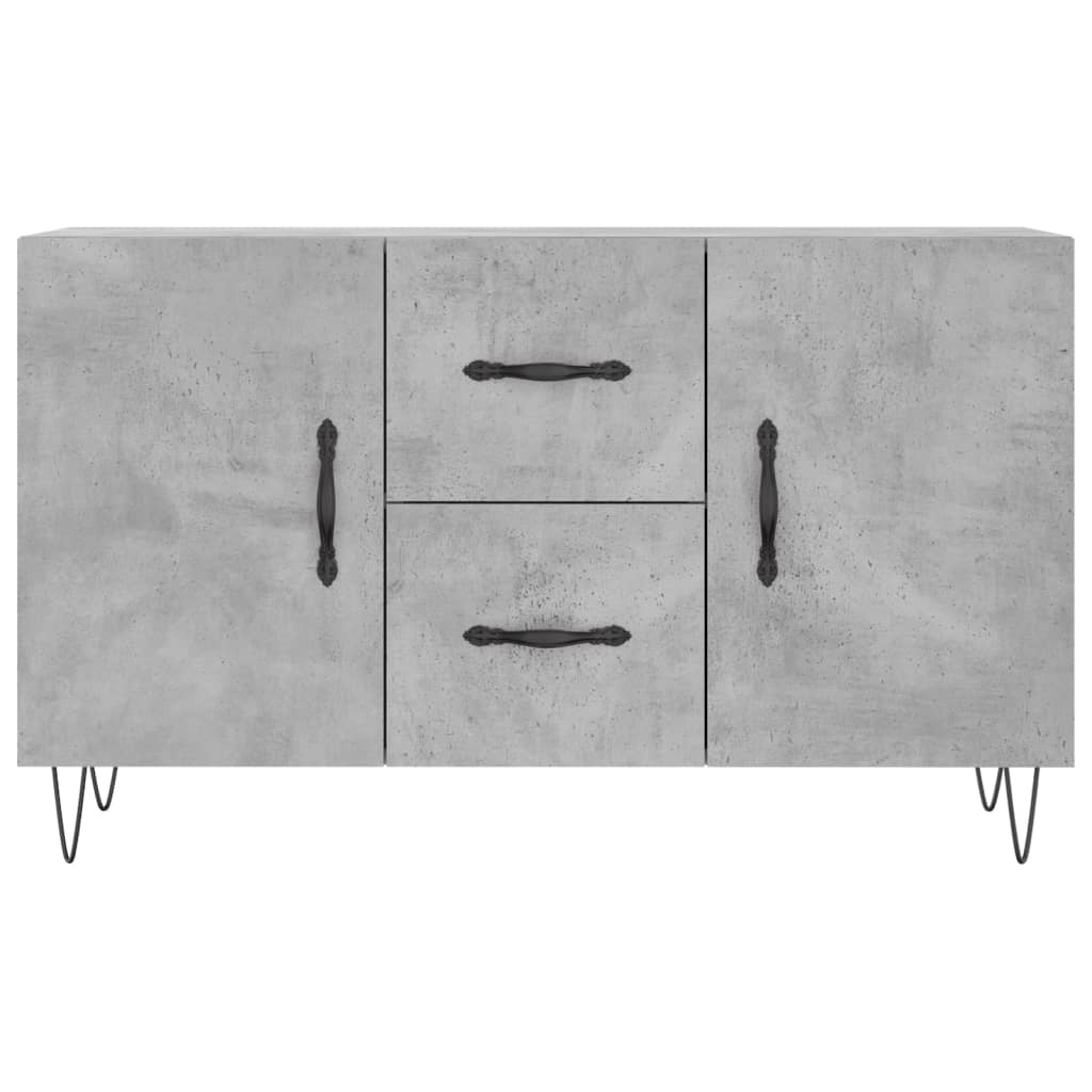Komoda siva boja betona 100x36x60 cm od konstruiranog drva