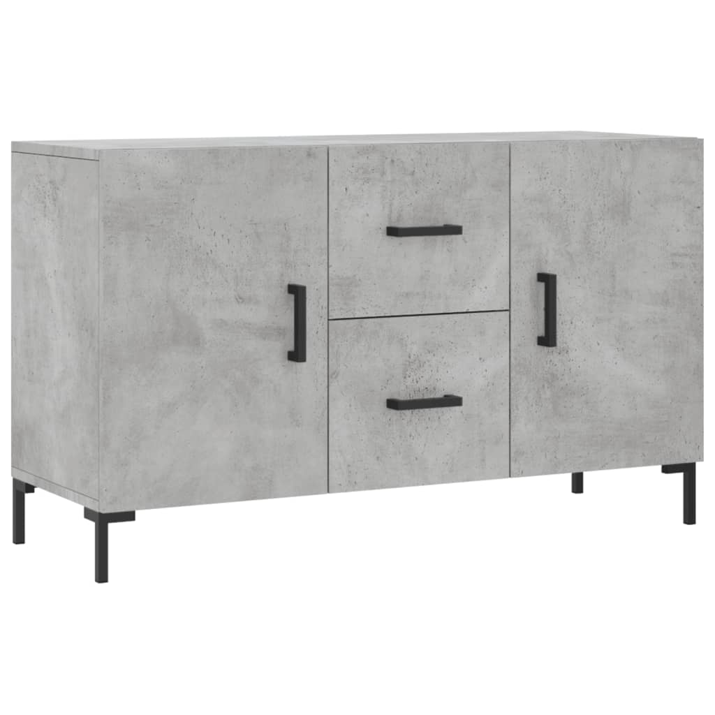 Komoda siva boja betona 100x36x60 cm od konstruiranog drva