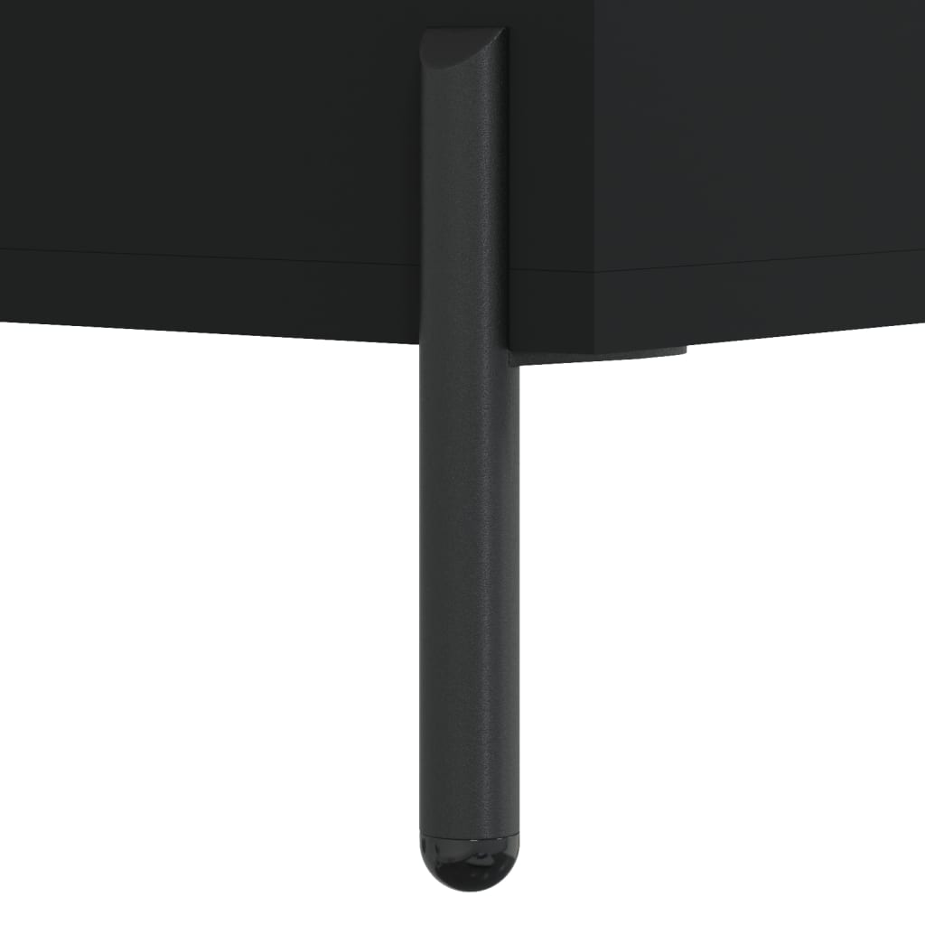 Komoda crna 100 x 36 x 60 cm od konstruiranog drva