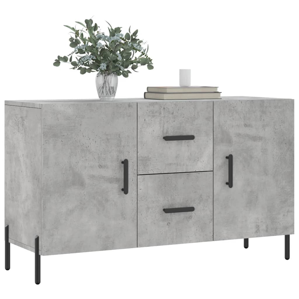 Komoda siva boja betona 100x36x60 cm od konstruiranog drva