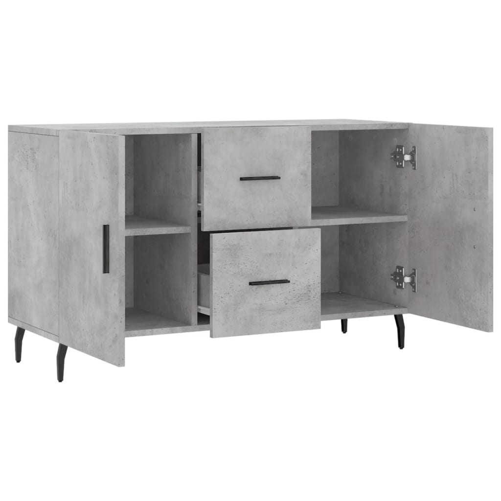 Komoda siva boja betona 100x36x60 cm od konstruiranog drva
