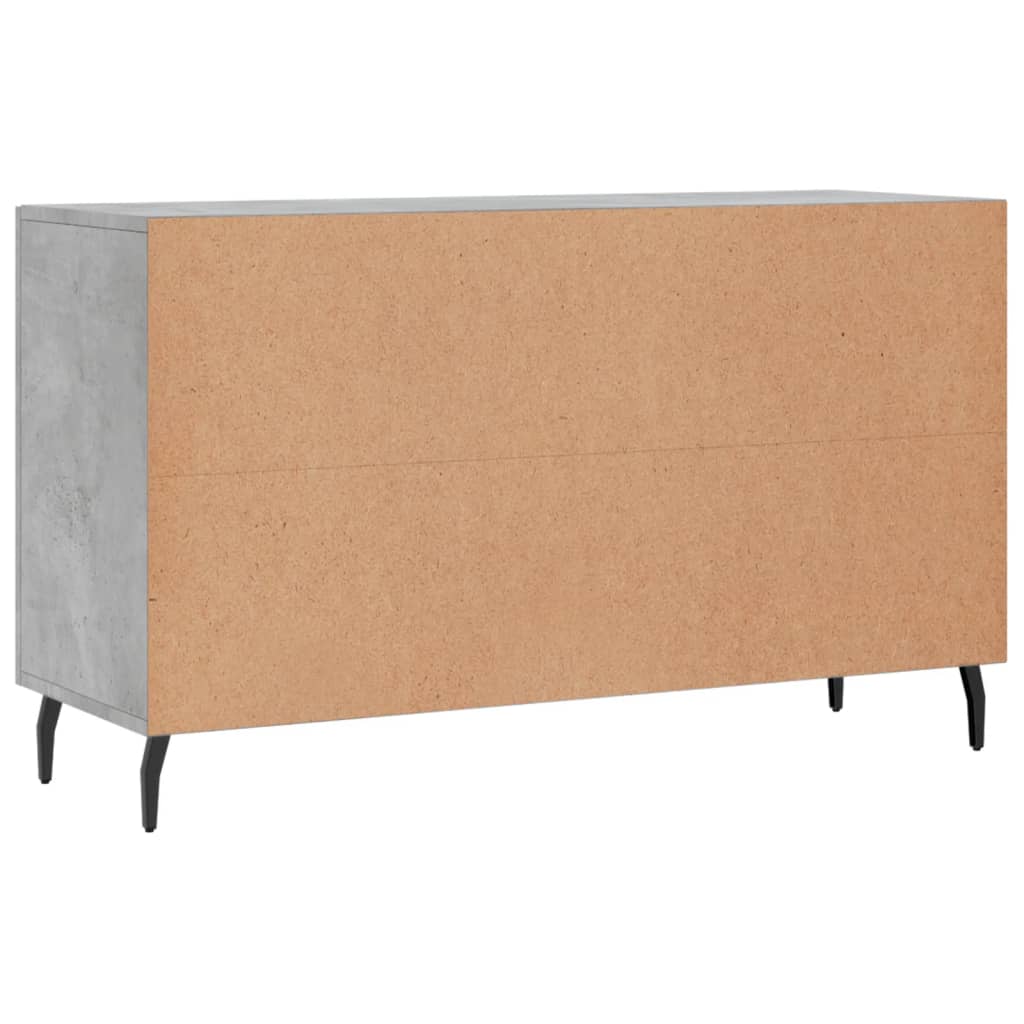 Komoda siva boja betona 100x36x60 cm od konstruiranog drva