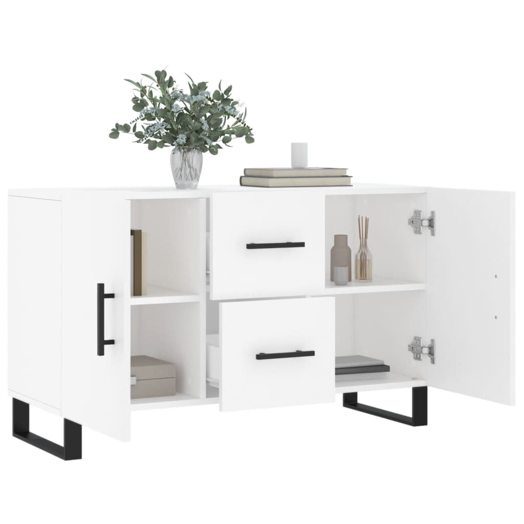 Komoda bijela 100x36x60 cm od konstruiranog drva