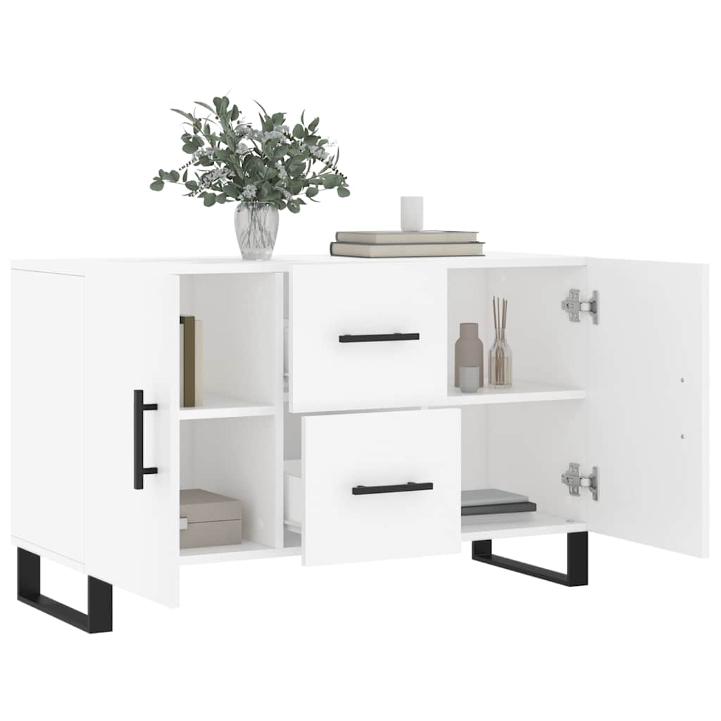 Komoda bijela 100x36x60 cm od konstruiranog drva