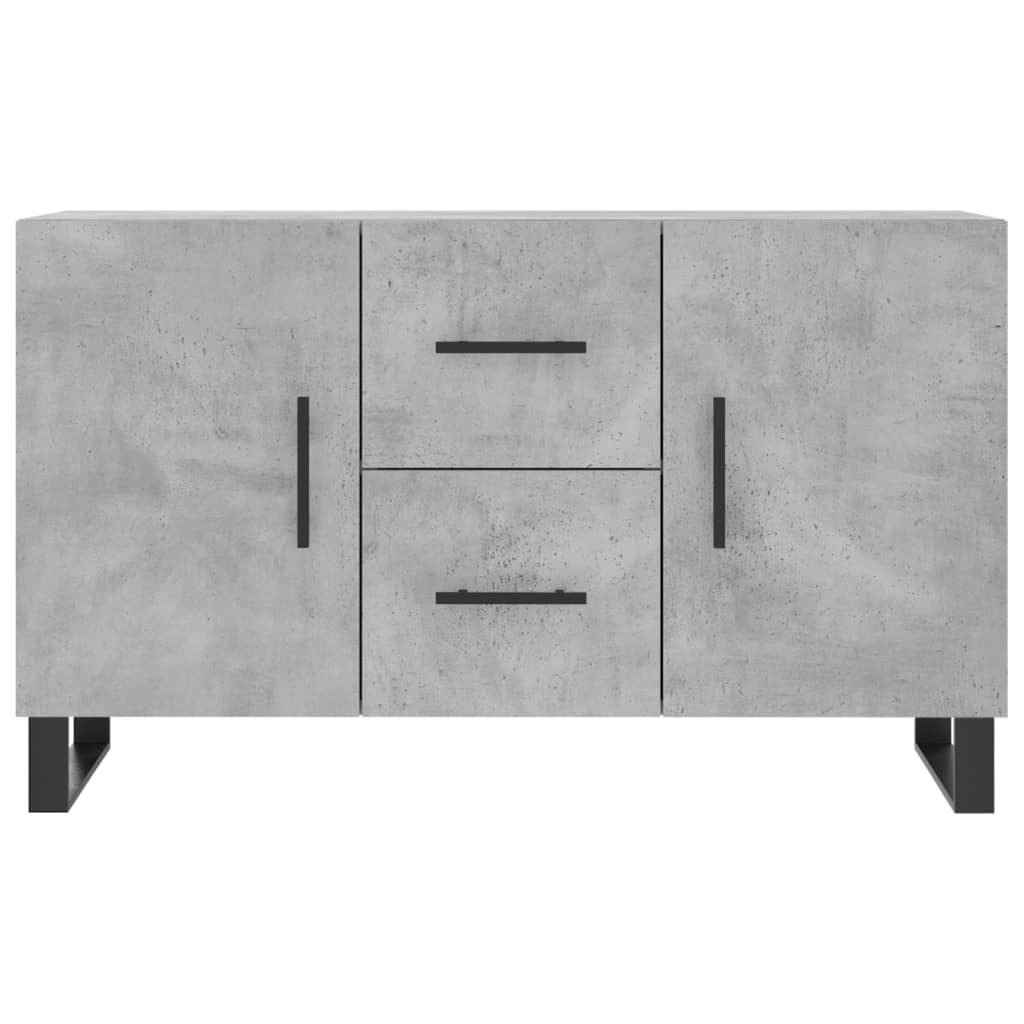 Komoda siva boja betona 100x36x60 cm od konstruiranog drva