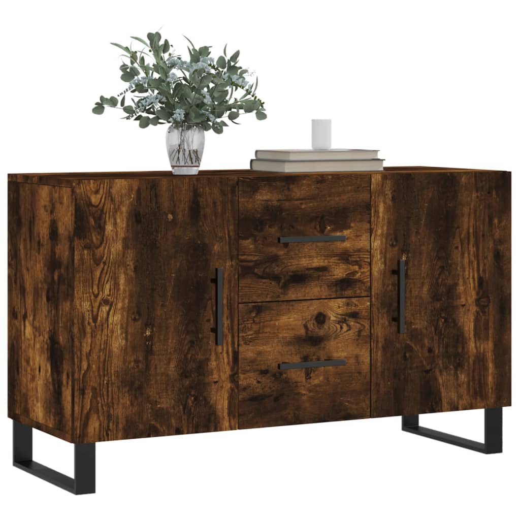 Komoda boja dimljenog hrasta 100 x 36 x 60 cm konstruirano drvo