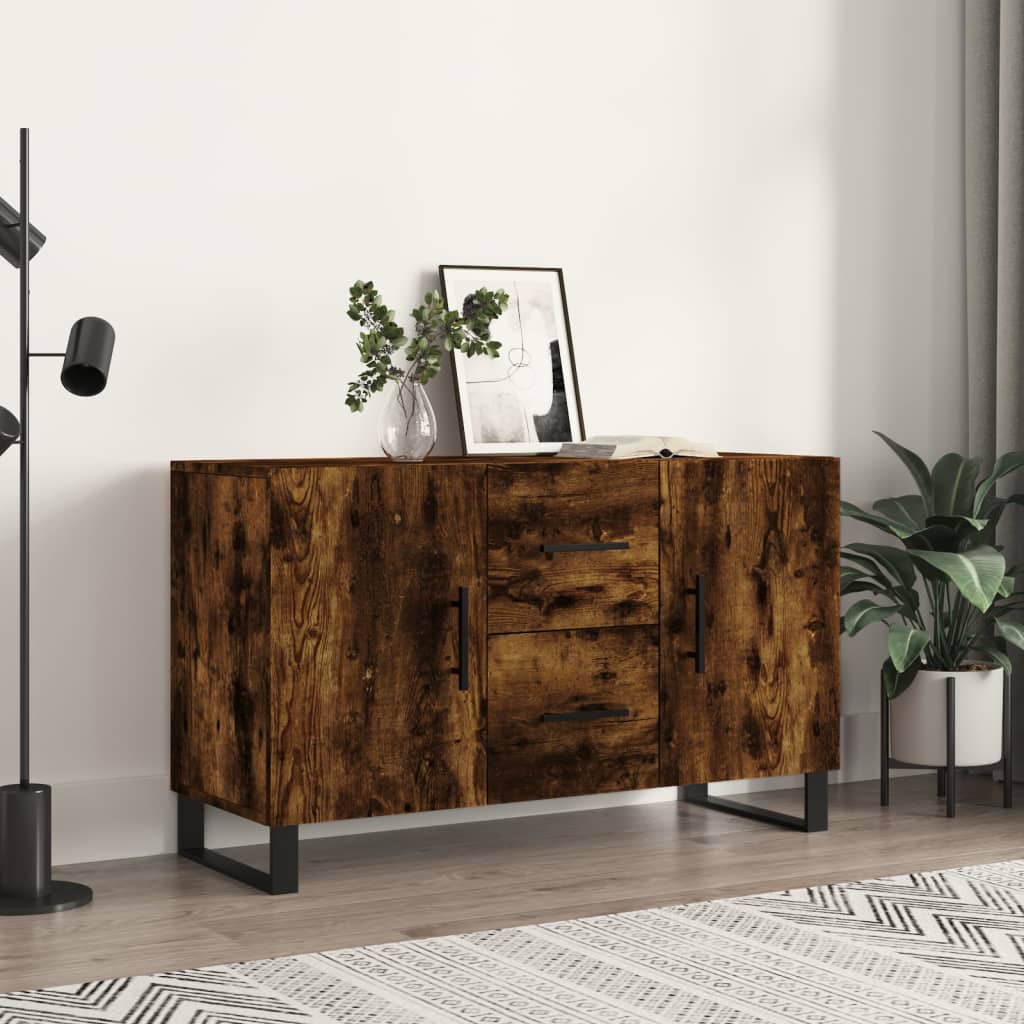Komoda boja dimljenog hrasta 100 x 36 x 60 cm konstruirano drvo
