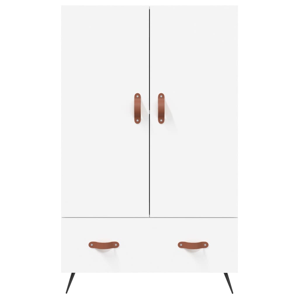Visoka komoda bijela 69,5 x 31 x 115 cm od konstruiranog drva