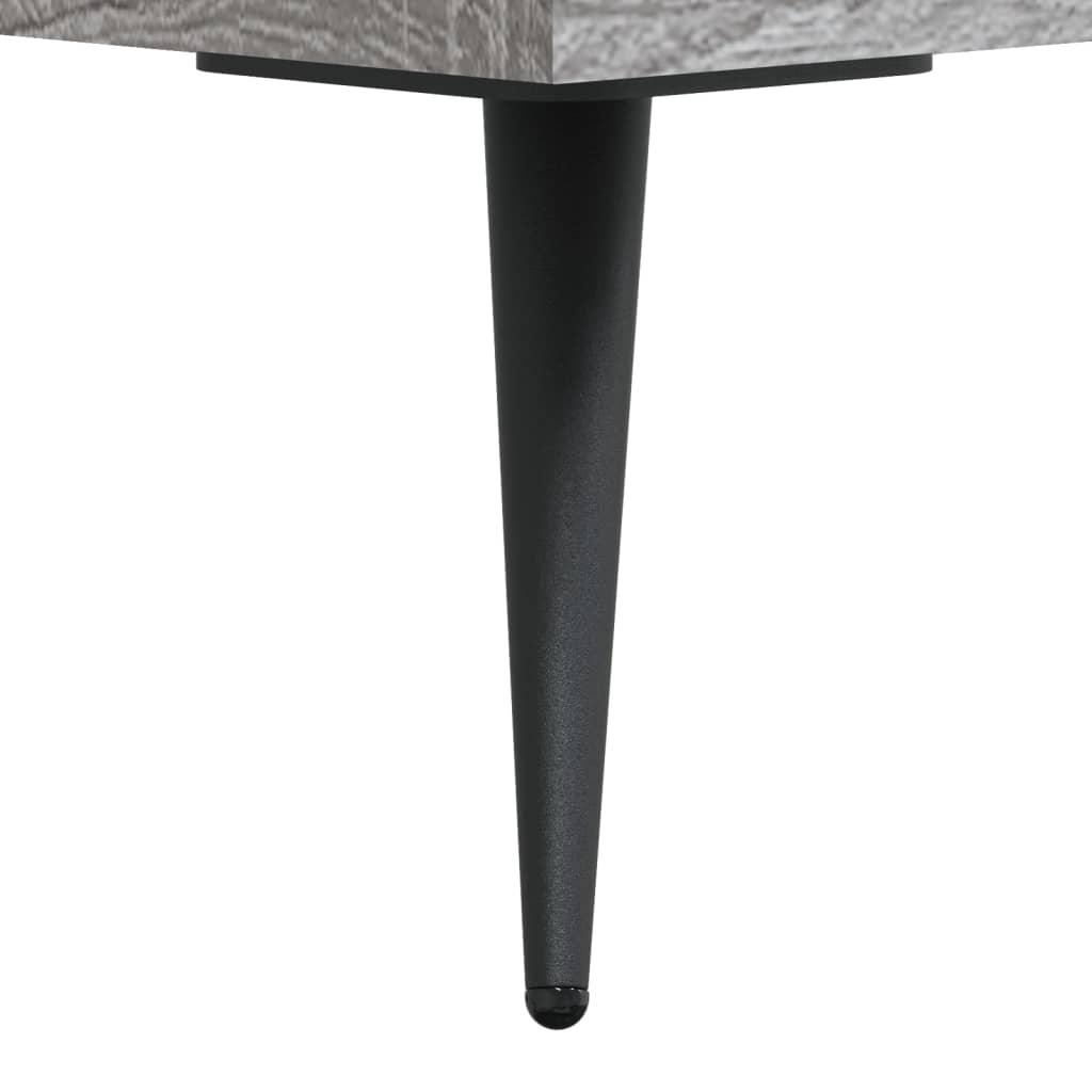 Visoka komoda siva boja hrasta 69,5x31x115 cm konstruirano drvo