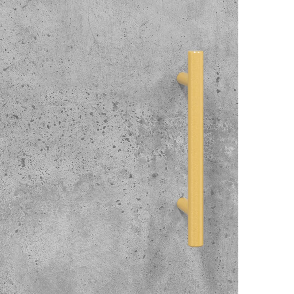 Visoka komoda boja betona 69,5 x 31 x 115 cm konstruirano drvo