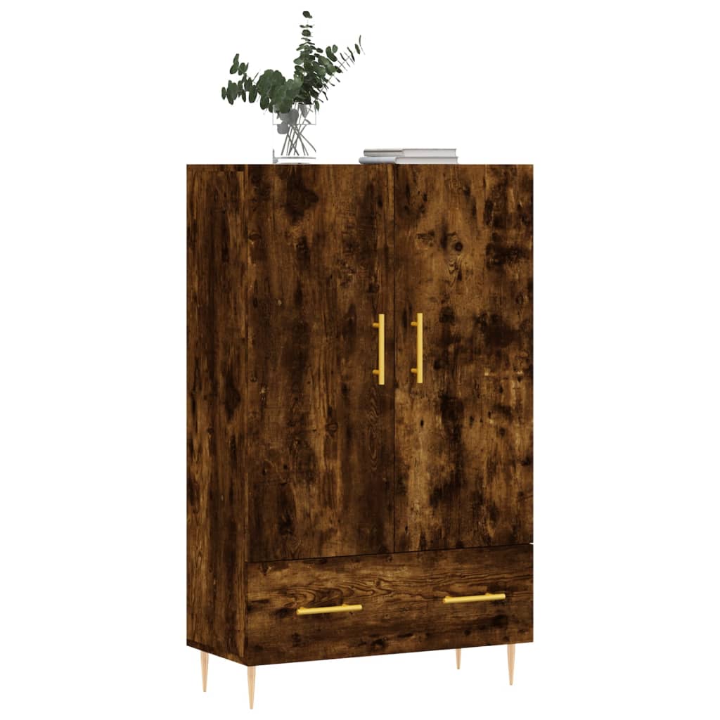 Visoka komoda boja hrasta 69,5 x 31 x 115 cm konstruirano drvo
