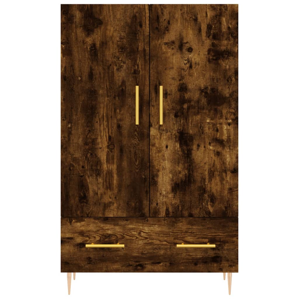 Visoka komoda boja hrasta 69,5 x 31 x 115 cm konstruirano drvo