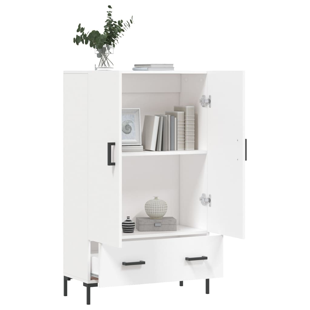 Visoka komoda bijela 69,5 x 31 x 115 cm od konstruiranog drva