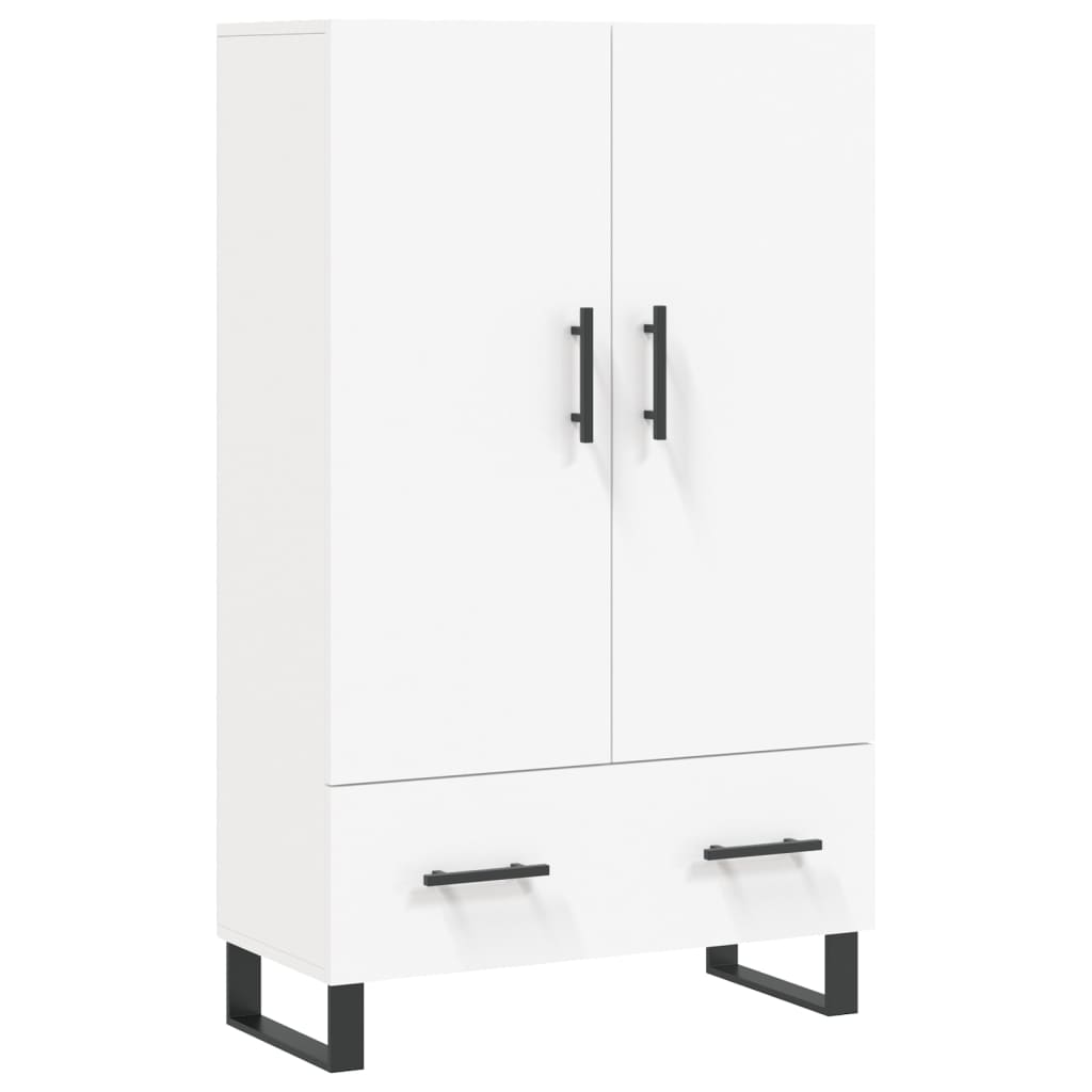 Visoka komoda bijela 69,5 x 31 x 115 cm od konstruiranog drva