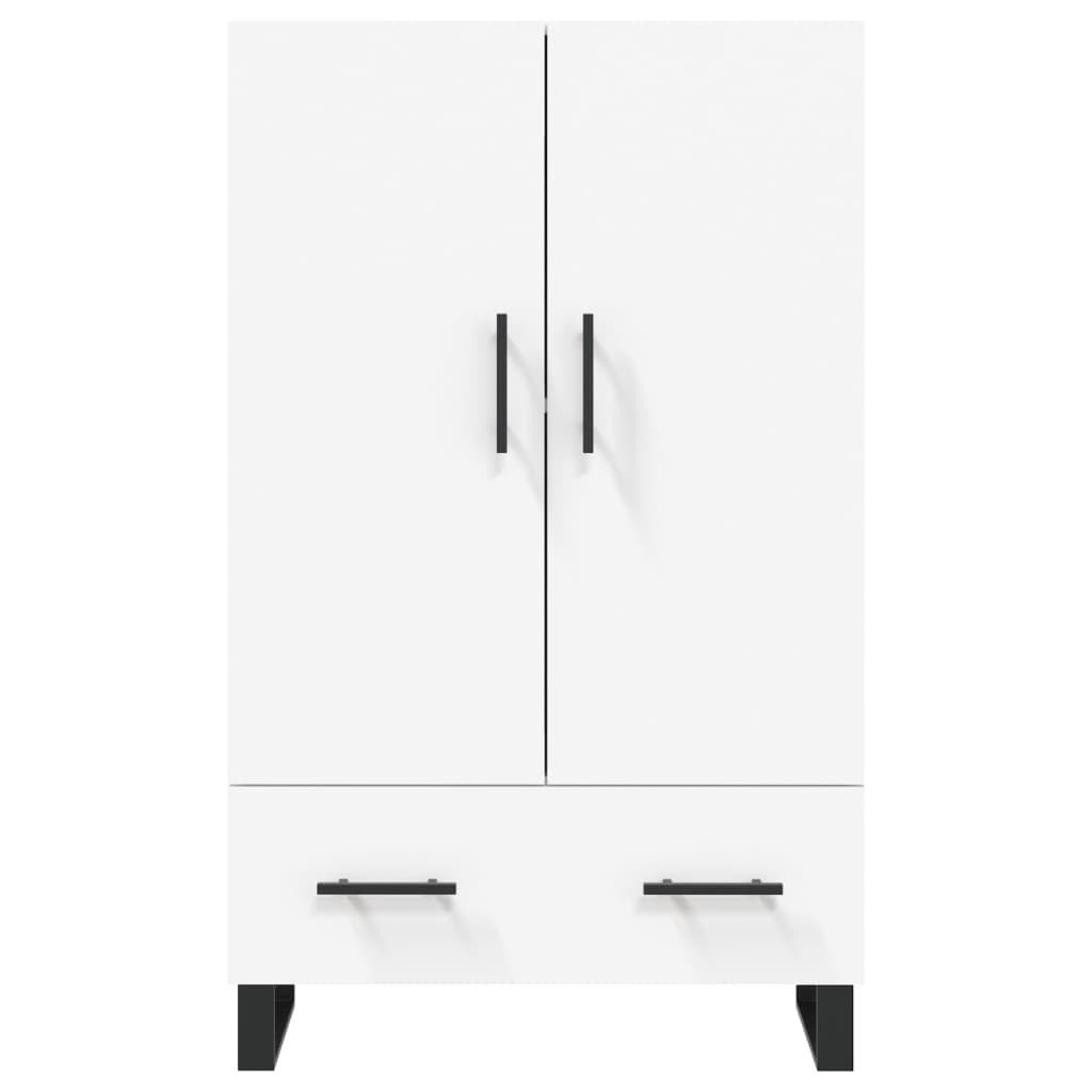 Visoka komoda bijela 69,5 x 31 x 115 cm od konstruiranog drva