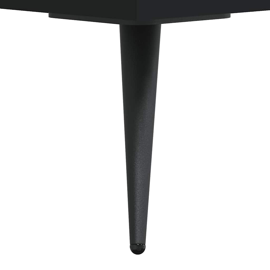 Visoka komoda crna 69,5 x 31 x 115 cm od konstruiranog drva