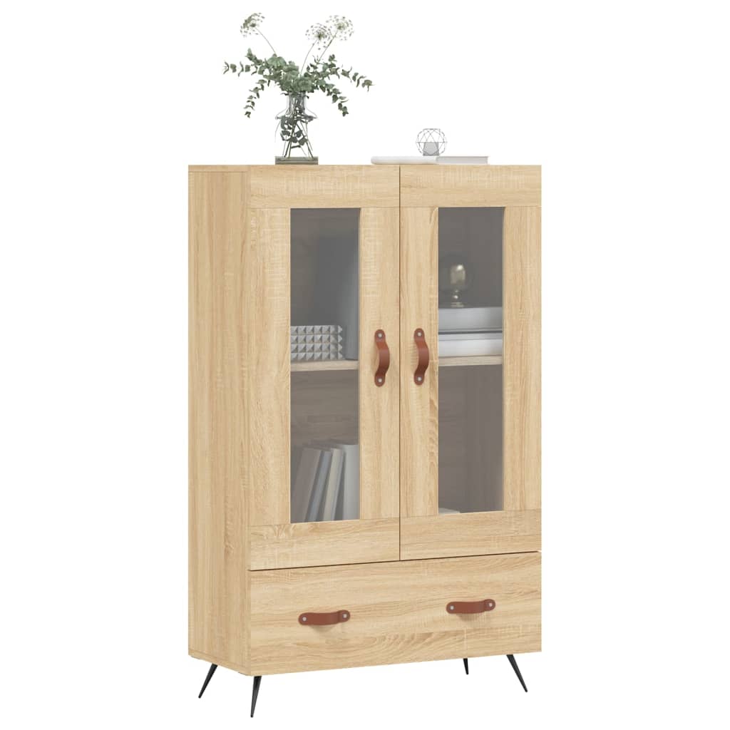 Visoka komoda boja hrasta 69,5 x 31 x 115 cm konstruirano drvo