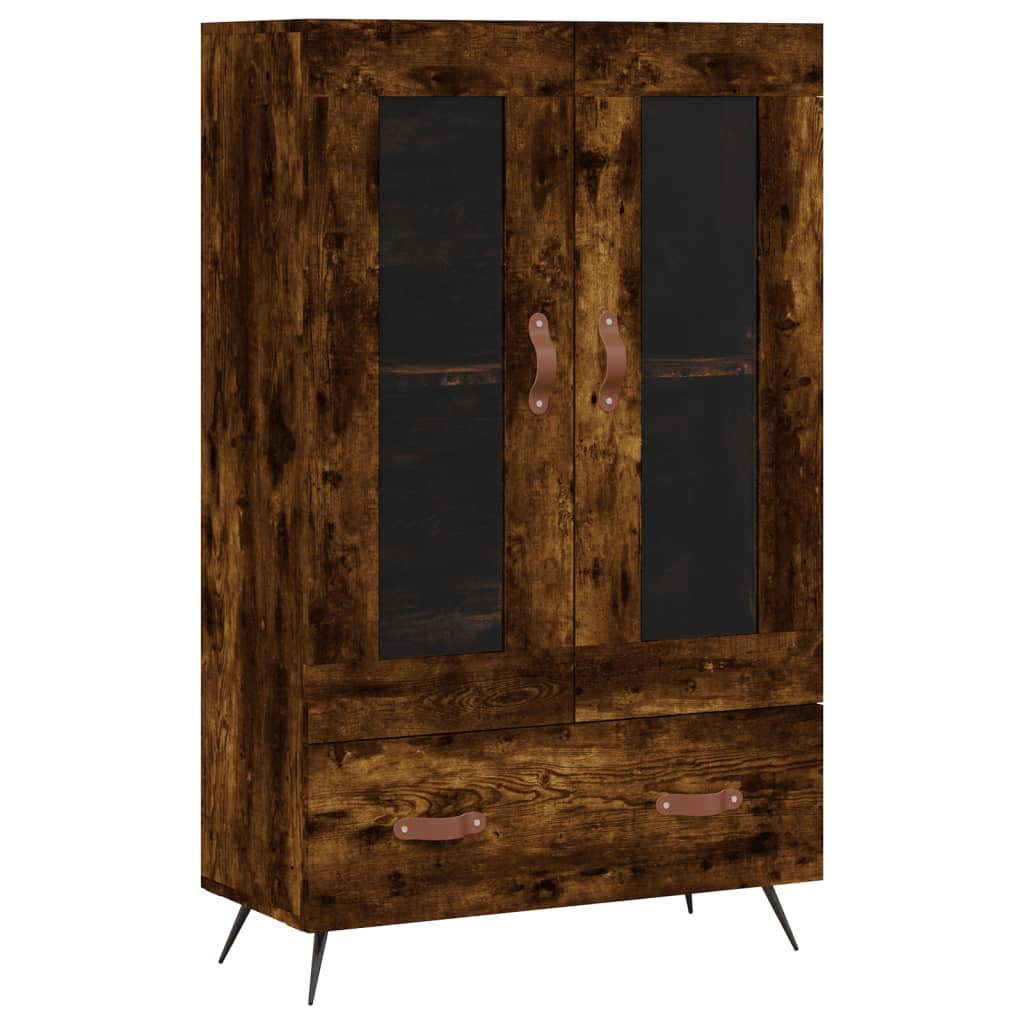 Visoka komoda boja hrasta 69,5 x 31 x 115 cm konstruirano drvo
