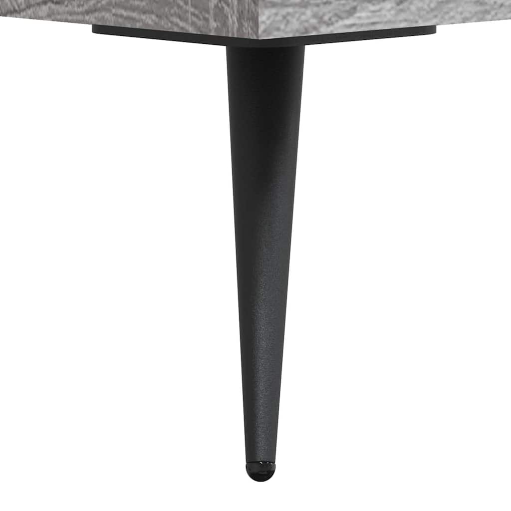 Visoka komoda siva boja hrasta 69,5x31x115 cm konstruirano drvo