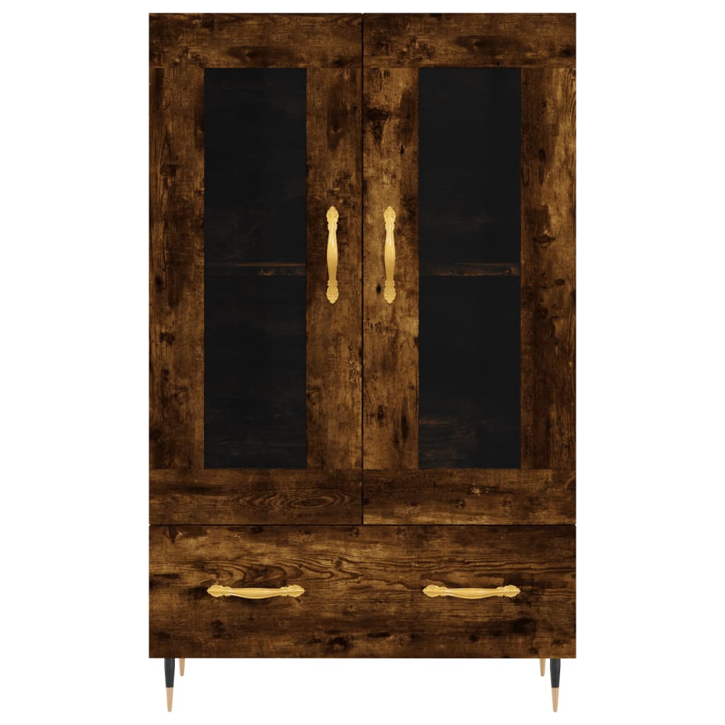 Visoka komoda boja hrasta 69,5 x 31 x 115 cm konstruirano drvo