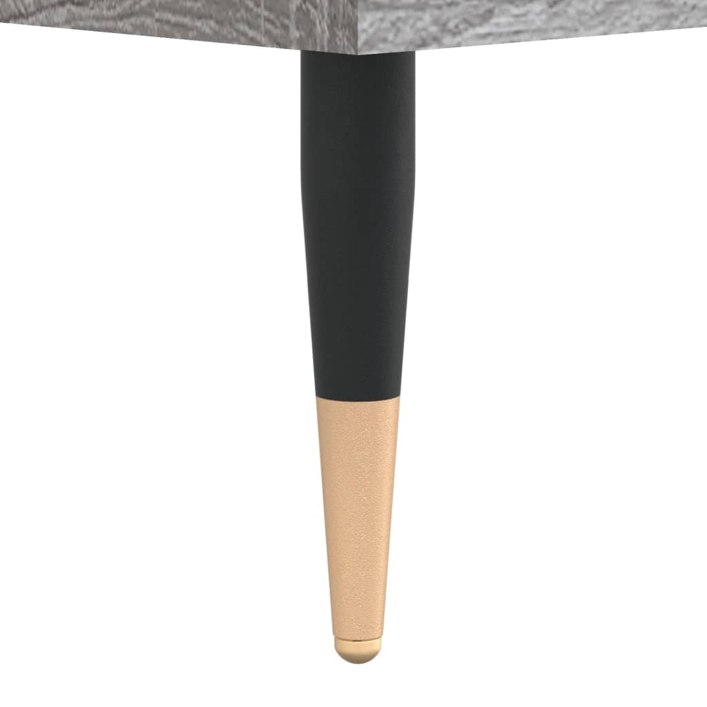 Visoka komoda siva boja hrasta 69,5x31x115 cm konstruirano drvo