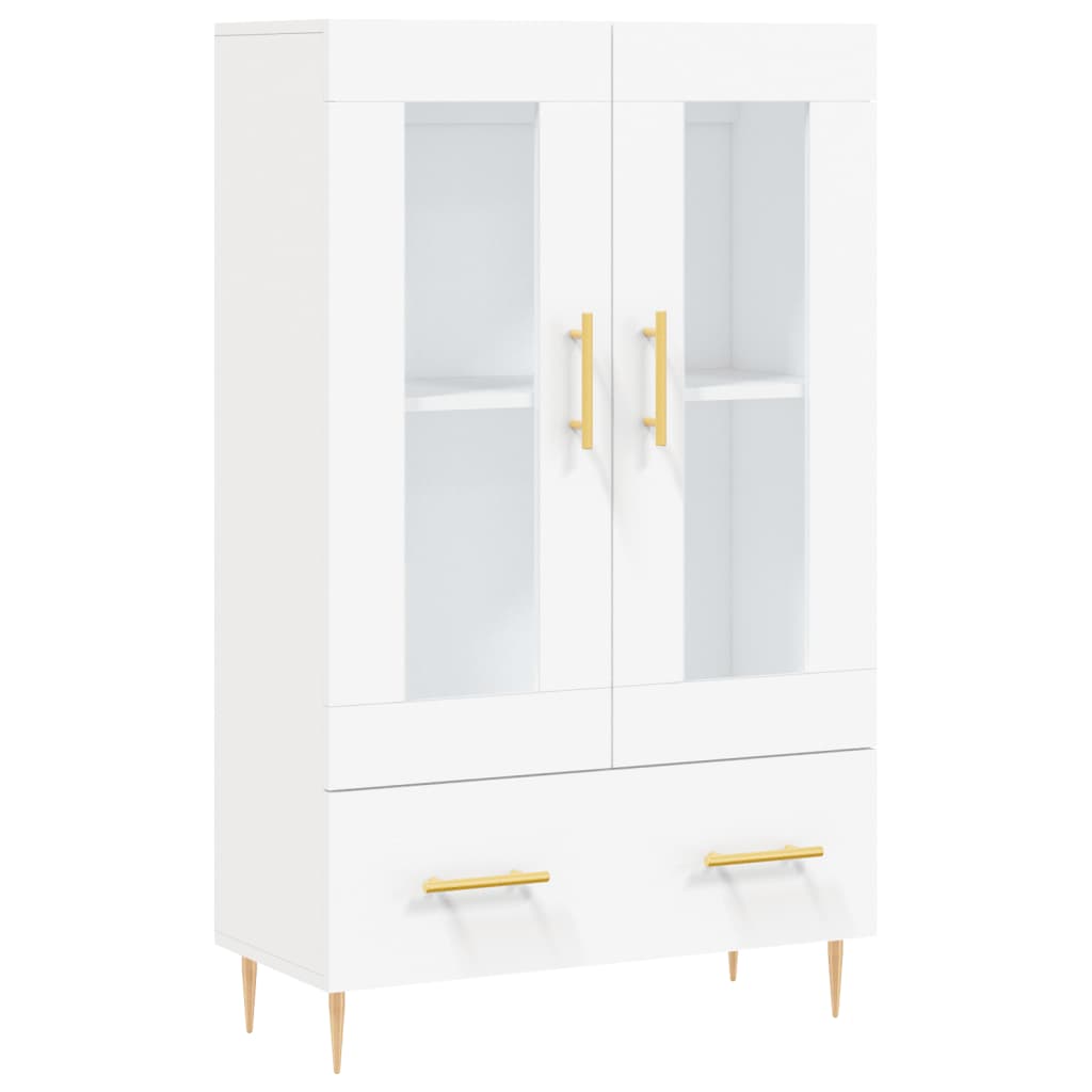 Visoka komoda bijela 69,5 x 31 x 115 cm od konstruiranog drva