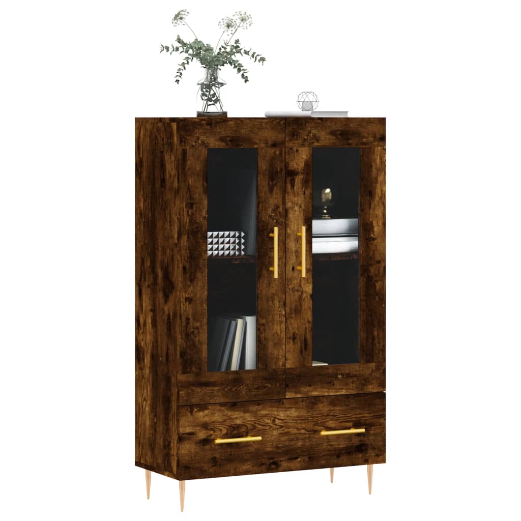 Visoka komoda boja hrasta 69,5 x 31 x 115 cm konstruirano drvo