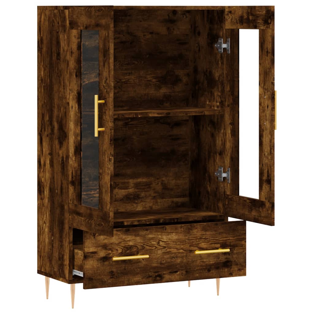 Visoka komoda boja hrasta 69,5 x 31 x 115 cm konstruirano drvo