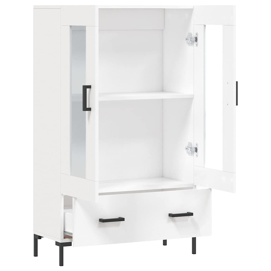 Visoka komoda bijela 69,5 x 31 x 115 cm od konstruiranog drva
