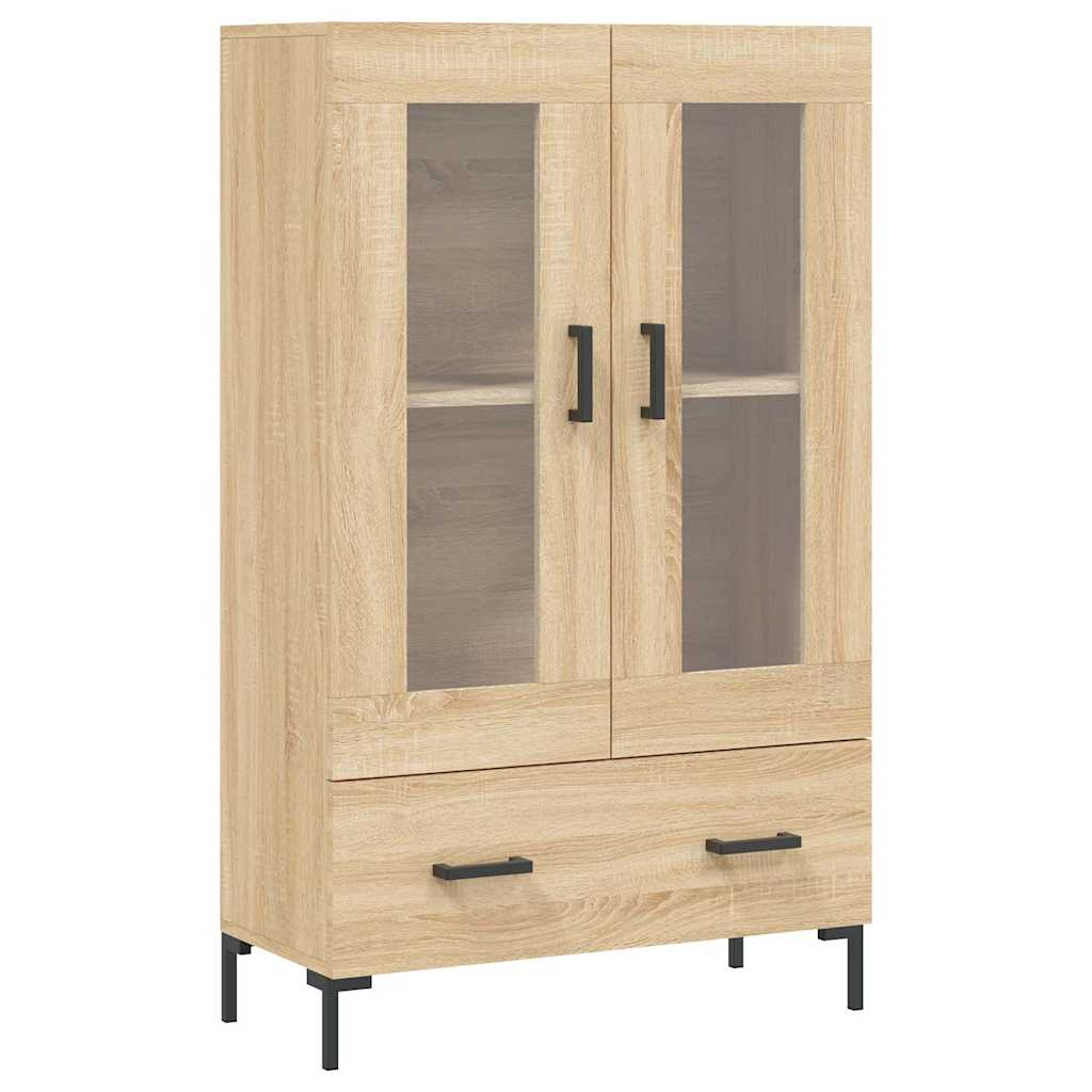 Visoka komoda boja hrasta 69,5 x 31 x 115 cm konstruirano drvo