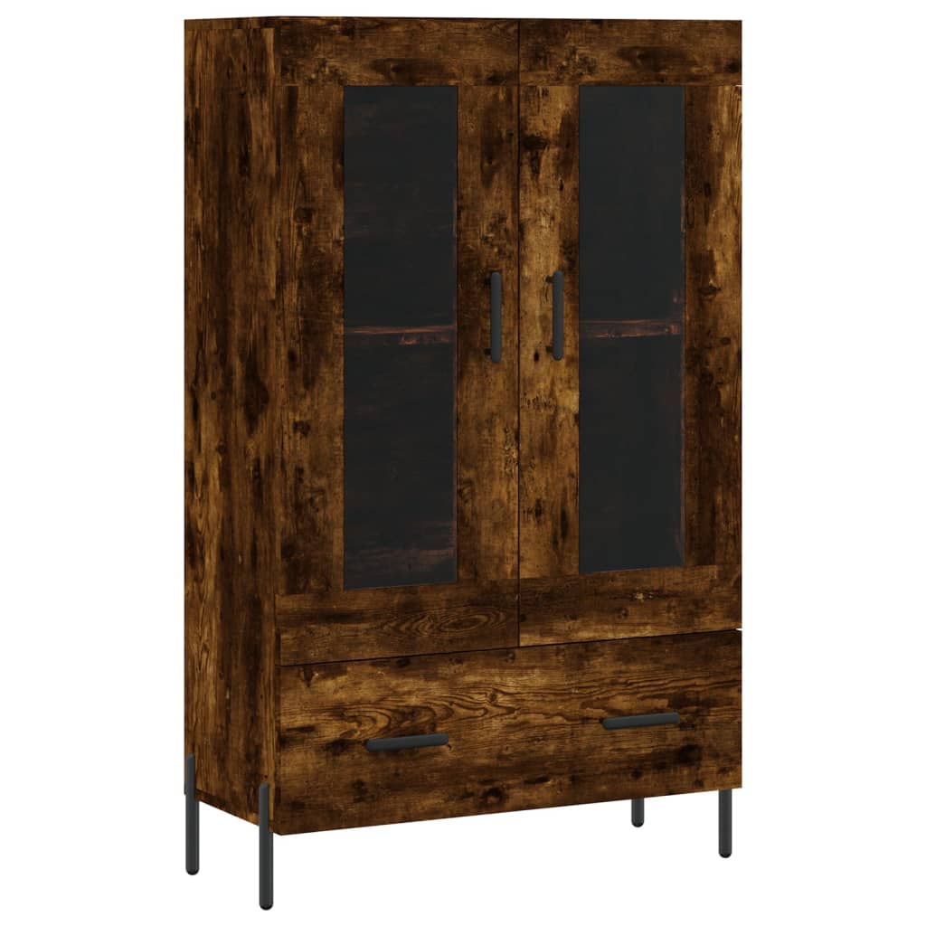 Visoka komoda boja hrasta 69,5 x 31 x 115 cm konstruirano drvo