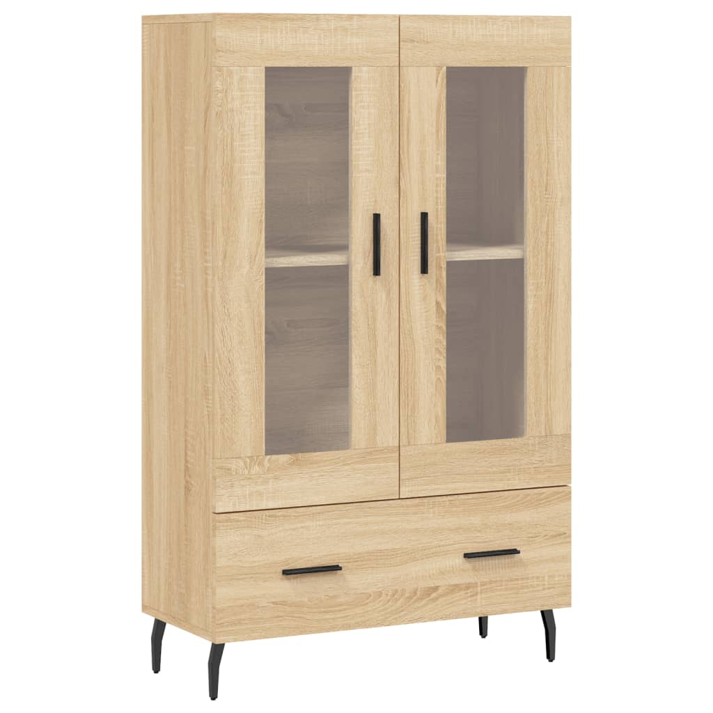 Visoka komoda boja hrasta 69,5 x 31 x 115 cm konstruirano drvo