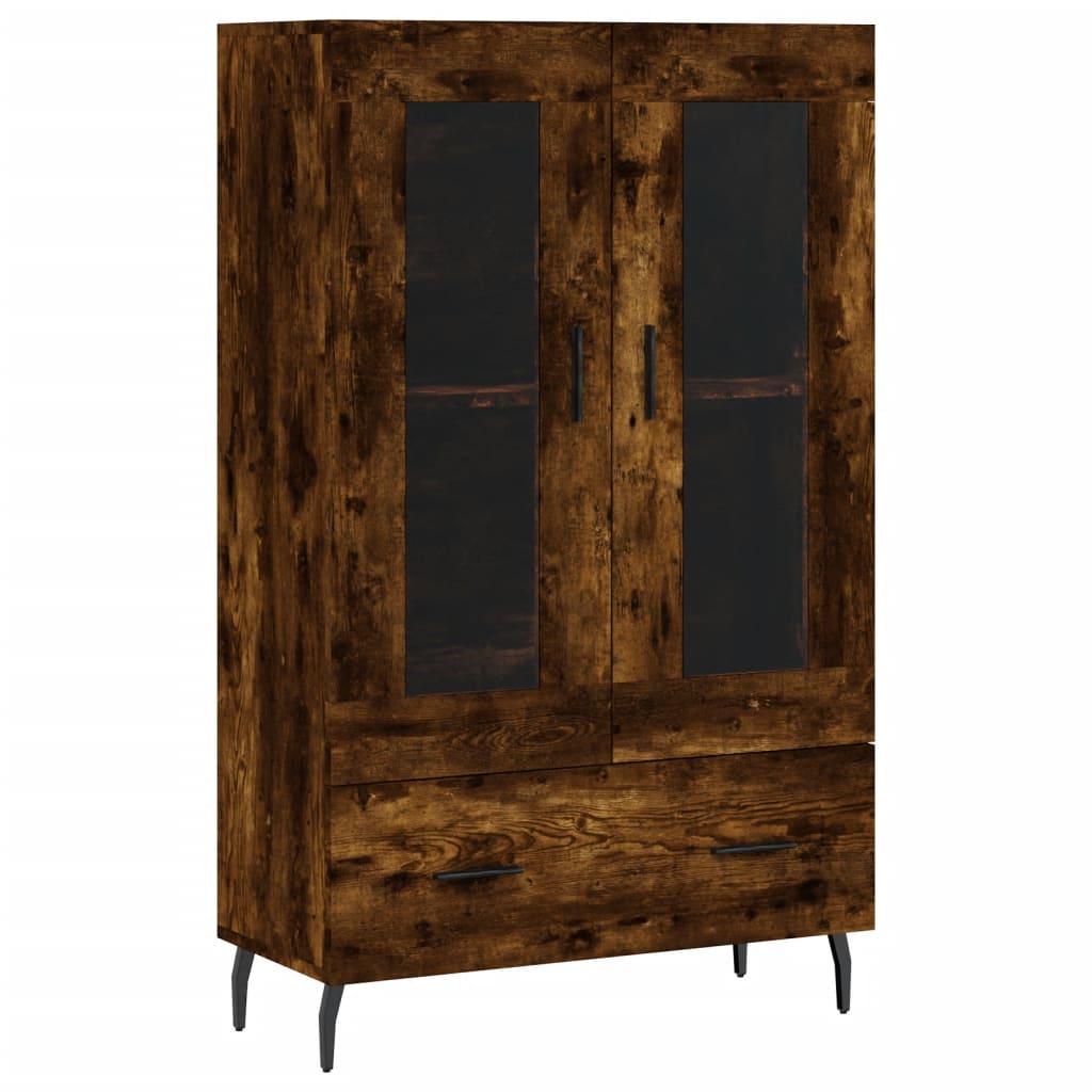 Visoka komoda boja hrasta 69,5 x 31 x 115 cm konstruirano drvo